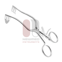 Perkins Self-Retaining Retractor - Curved Fenestrated Blade