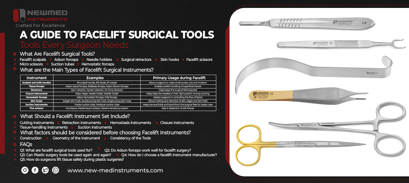 A Guide to Facelift Surgical Tools: Tools Every Surgeon Needs