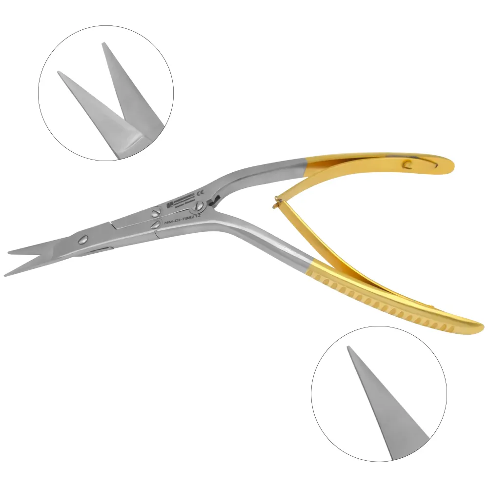 Caplan Septum Nasal Scissors, Serrated, Angled ( Tungsten Carbide )