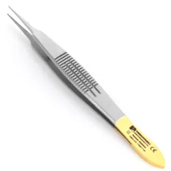 Castroviejo suturing forceps - Tungsten Carbide 1x2 Teeth