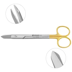 Davis Face Lift Scissors, Curved, Serrated (Tungsten Carbide)