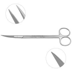 Tesoura para lifting facial Freidman curva, serrilhada e com arestas vivas Supercut