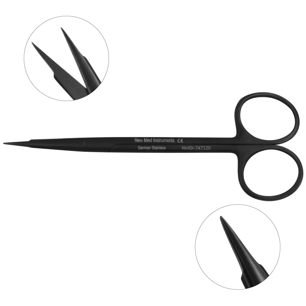 Gorney Micro-Serrated Edge Scissors - Tungsten Carbide Blade and Premium Black Ceramic Coating