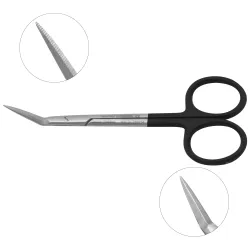 Gunter Nasal Double-Beveled Scissors, Angled - Serrated SuperCut