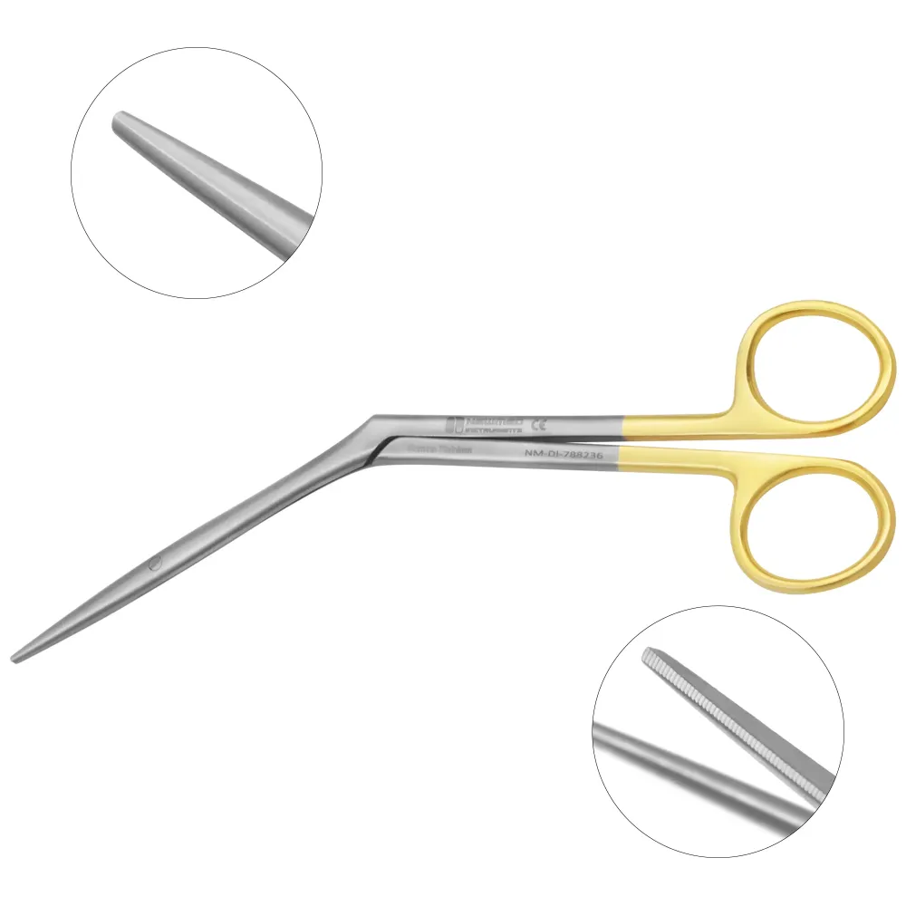 Heymann Nasal Scissors Delicate blunt - Serrated Supercut