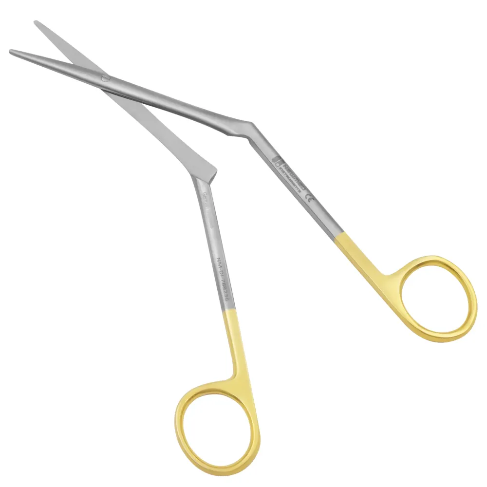 Heymann Nasal Scissors Delicate blunt - Serrated Supercut