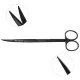 Kaye Micro Serrated Scissors with TC ( Tungsten Carbide ) and Ceramic Cut