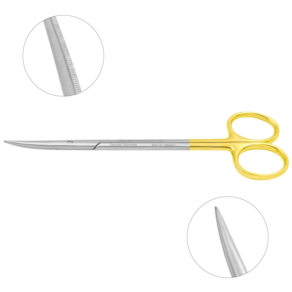 Metzenbaum Scissors - Serrated, Tungsten Carbide, Sharp Tips