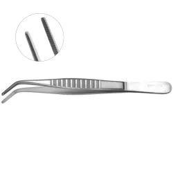 Pinça de Curativo Reed - Mandíbula Serrilhada Angular