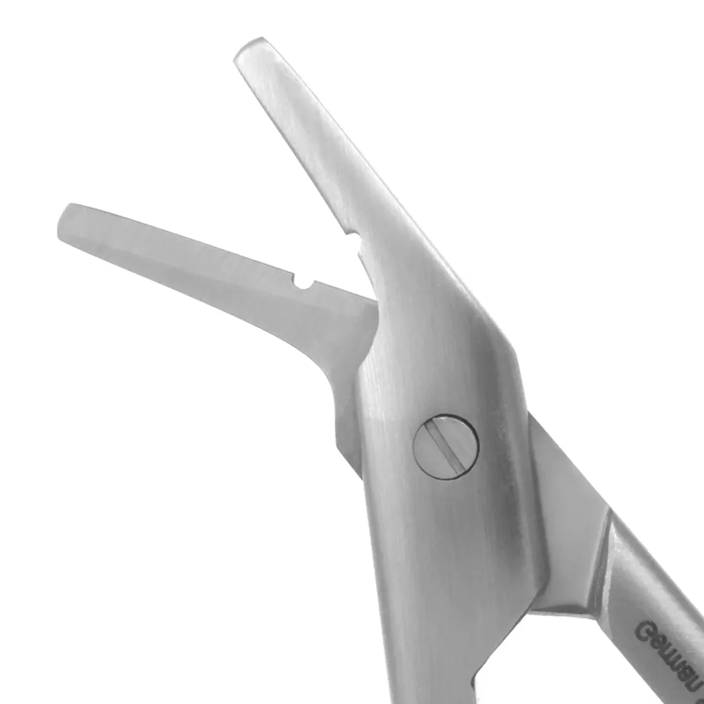 Suture-Wire Scissors - Angled, Serrated (Tungsten Carbide)