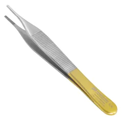 Adson-Brown Tissue Forceps - Tungsten Carbide Serrated 7x7 Teeth