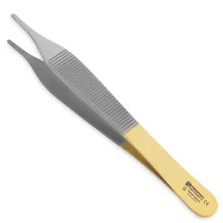 Adson Forceps with Delicate Smooth Jaw - Tungsten Carbide