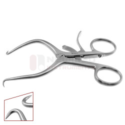 Écarteur Gelpi profond à une broche, coudé à 90 degrés Écarteur Gelpi profond à une broche, coudé à 90 degrés