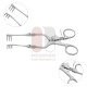 Fisch Retractor with Joint 3:3 Prongs Semi Sharp 17 cm Detachable 