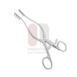 Écarteur Mollison 4 broches gauche 4 broches droite 15,5 cm détachable Écarteur Mollison 4 broches gauche 4 broches droite 15,5 cm détachable