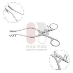 Écarteur Mollison 4 broches gauche 4 broches droite 15,5 cm détachable