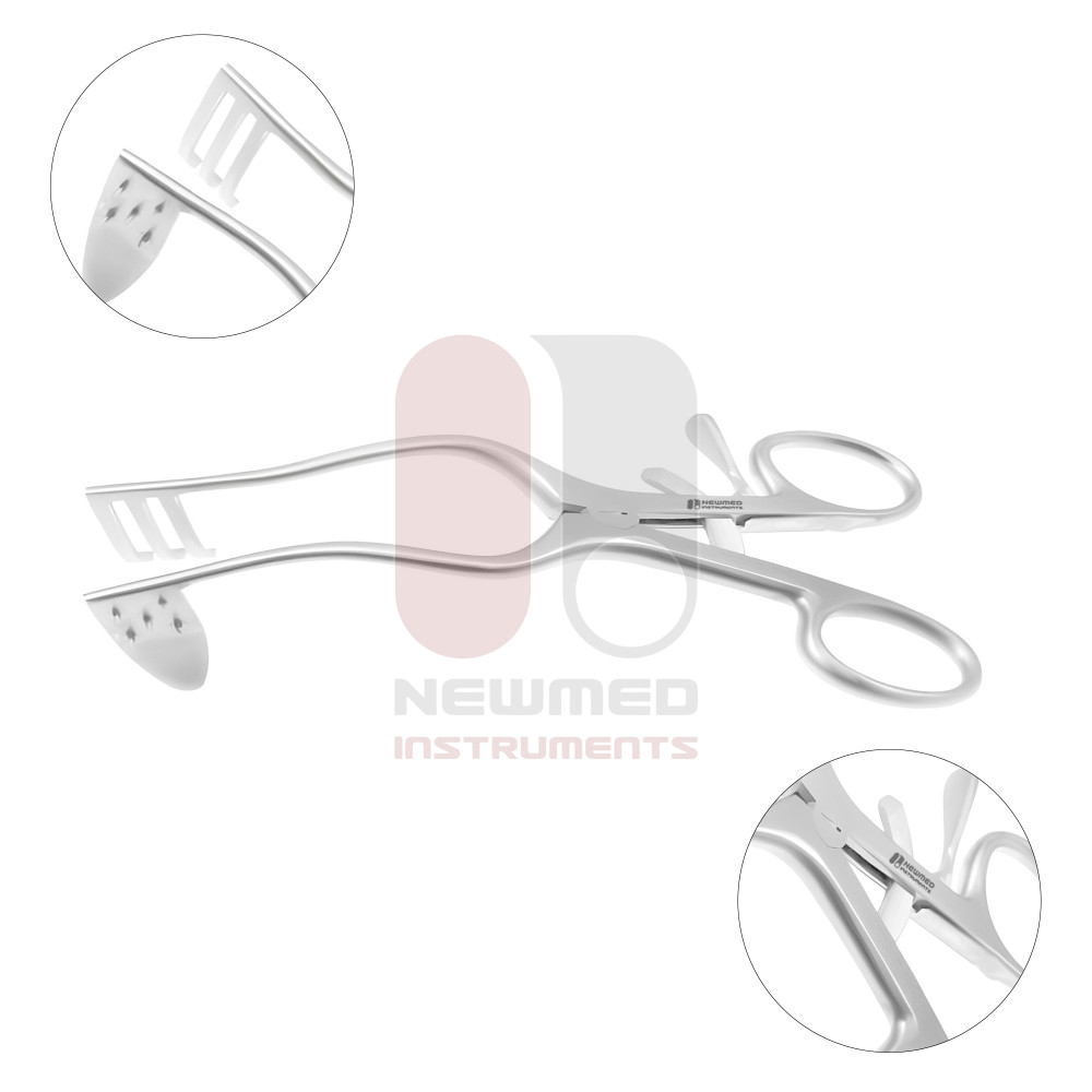 Perkins Retractor 2 Prongs Right, Pointed Blade Left Detachable Perkins Retractor 2 Prongs Right, Pointed Blade Left Detachable