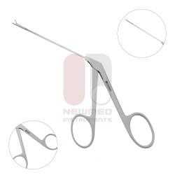 Micro Alligator Ear Forceps 3.25" Shaft, Delicate Oval Cup Jaws, Ring Handles | SurgicalUSA