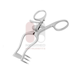 Retractor Perkins de 3 puntas, hoja puntiaguda izquierda, derecha, 13 cm, desmontable Retractor Perkins de 3 puntas, hoja puntiaguda izquierda, derecha, 13 cm, desmontable