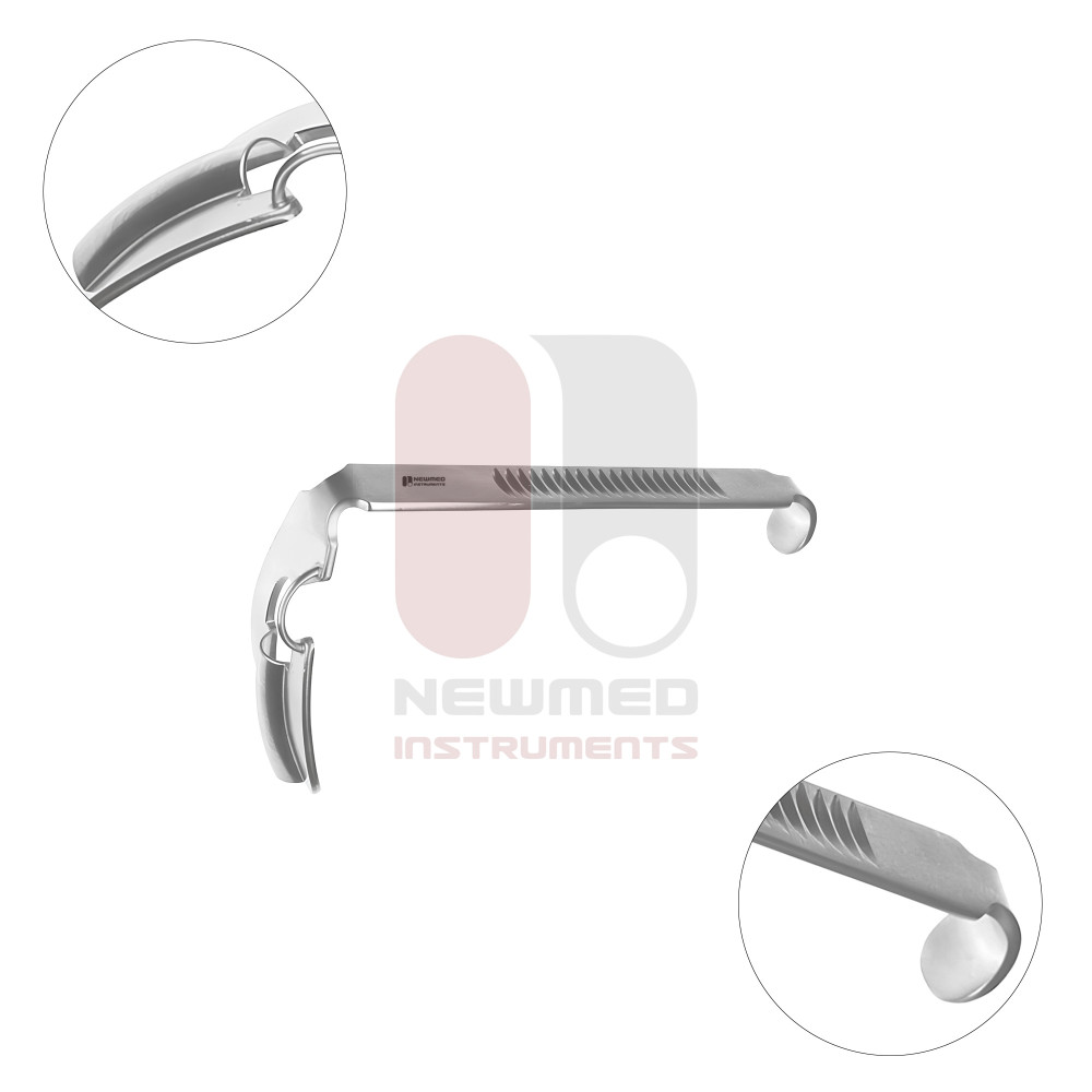 Abaisse-langue Russell Davis avec canal central de 20 mm