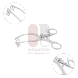 Schuknecht Fisch Retractor Angled 3:3 Prongs Semi Sharp 
