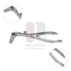 Self-Holding Speculum with Setting Screw and Teeth Left and Right