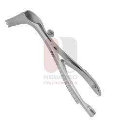 Self-Holding Speculum with Setting Screw and Teeth Left and Right