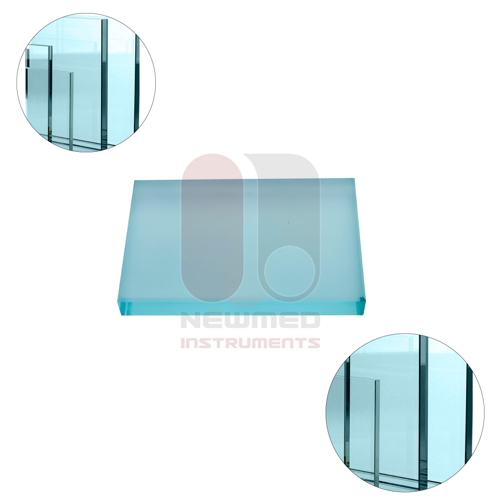 Bloc de coupe avec surface en verre finie avec de la soie sur un côté Bloc de coupe avec surface en verre finie avec de la soie sur un côté