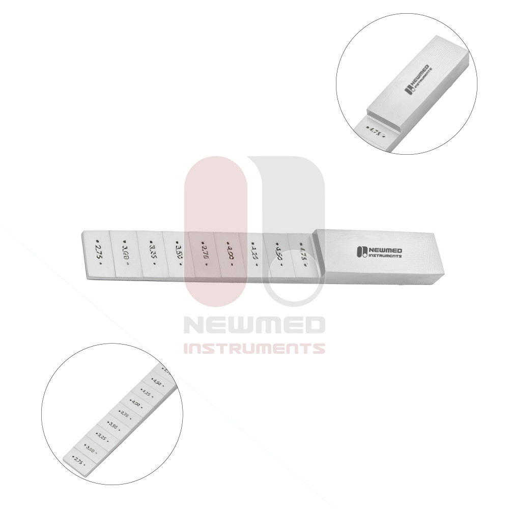 0,4 mm ve 0,6 mm PTFE Stapes Protezleri için piston ölçüm ve kesme aparatı 0,4 mm ve 0,6 mm PTFE Stapes Protezleri için piston ölçüm ve kesme aparatı