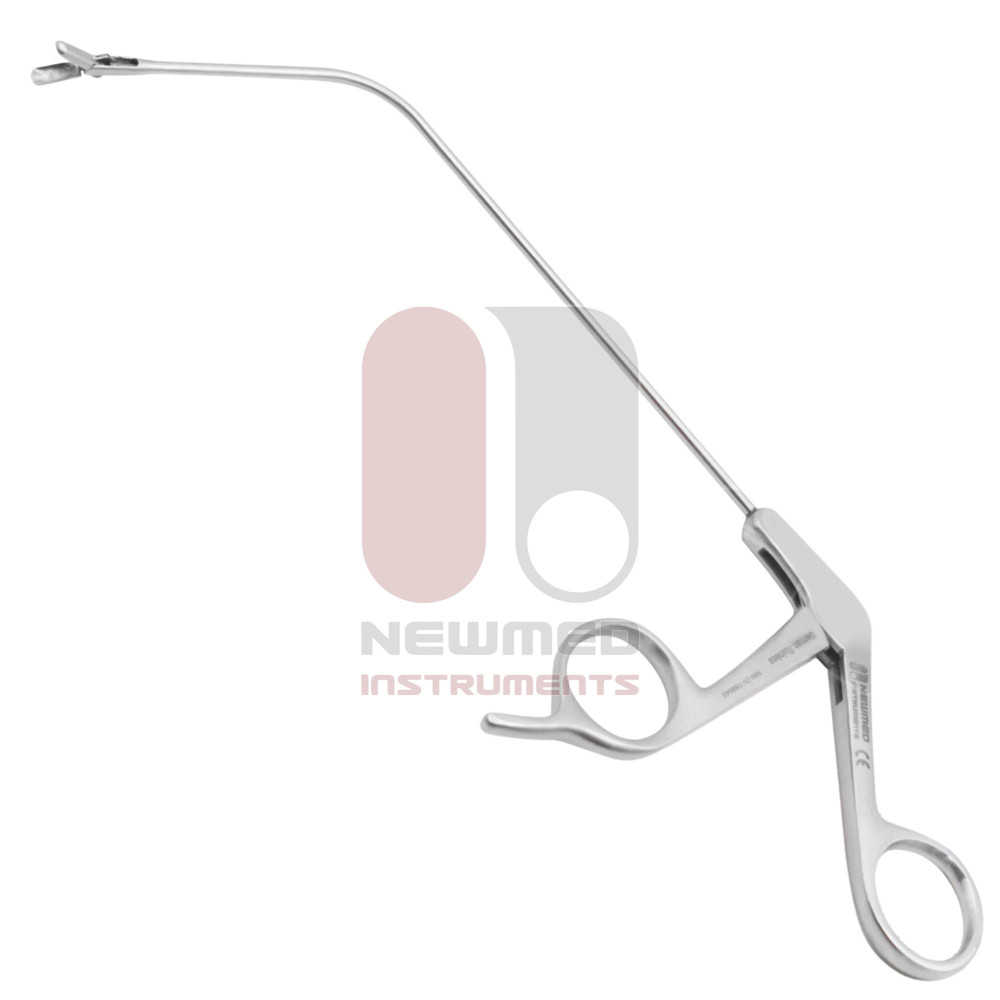 Laryngeal Forceps, Tubular Model curved oval cups 