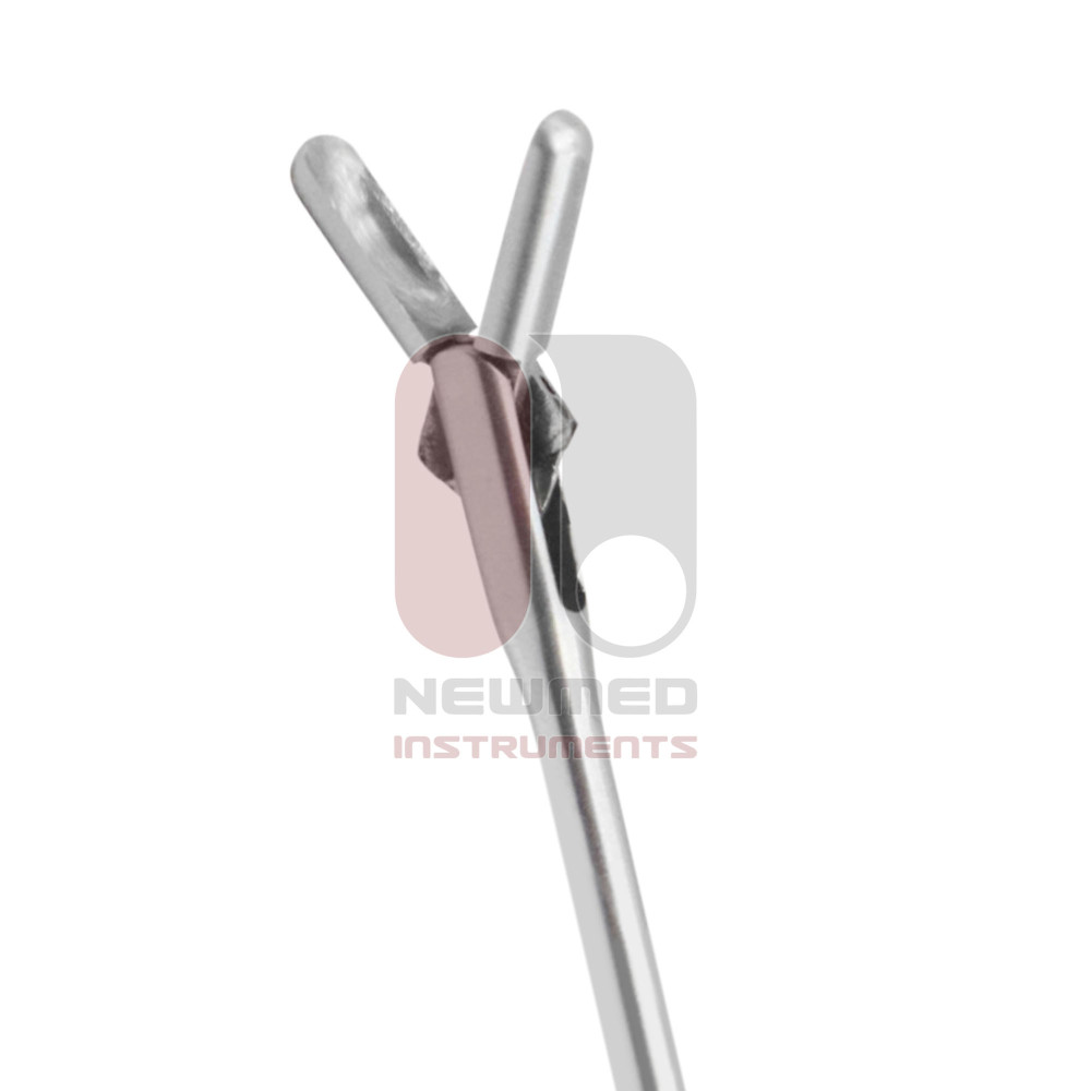 Laryngeal Forceps, Tubular Model curved oval cups 