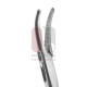 Microlaryngeal Grasping Forceps Alligator Jaw – Left Curved with Luer lock suction Microlaryngeal Grasping Forceps Alligator Jaw – Left Curved with Luer lock suction