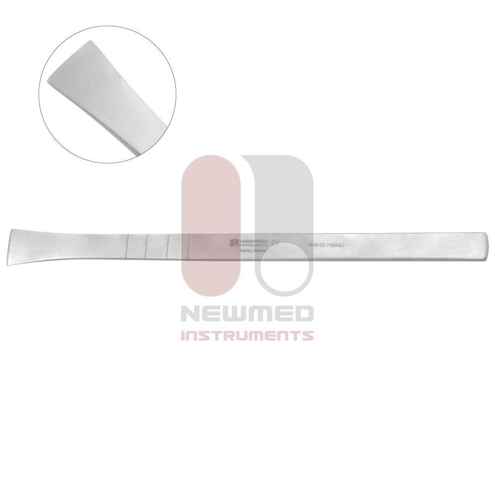 Cottle Osteotome, Fishtail Shaped End Osteotome - Straight Graduated Cottle Osteotome, Fishtail Shaped End Osteotome - Straight Graduated