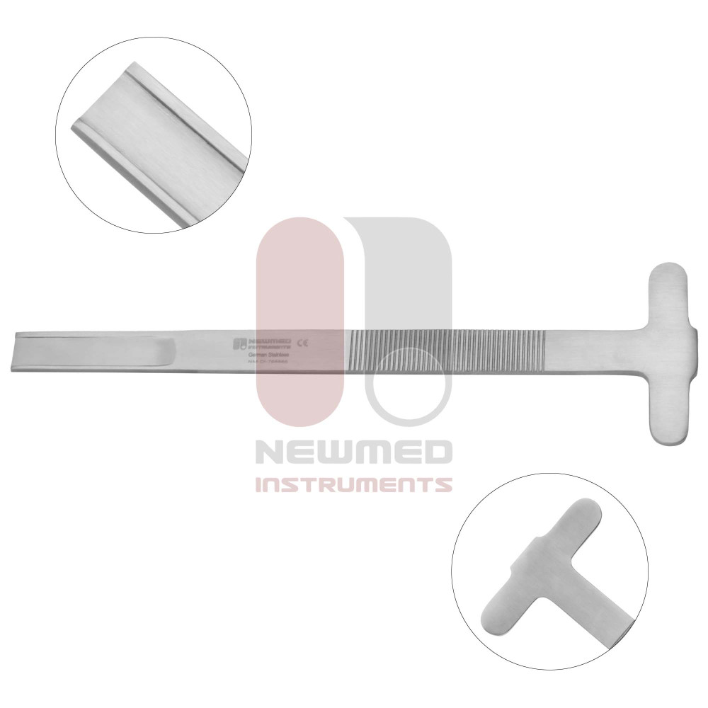 Rubin Edged Bone Chisel, T-Shaped Rubin Edged Bone Chisel, T-Shaped