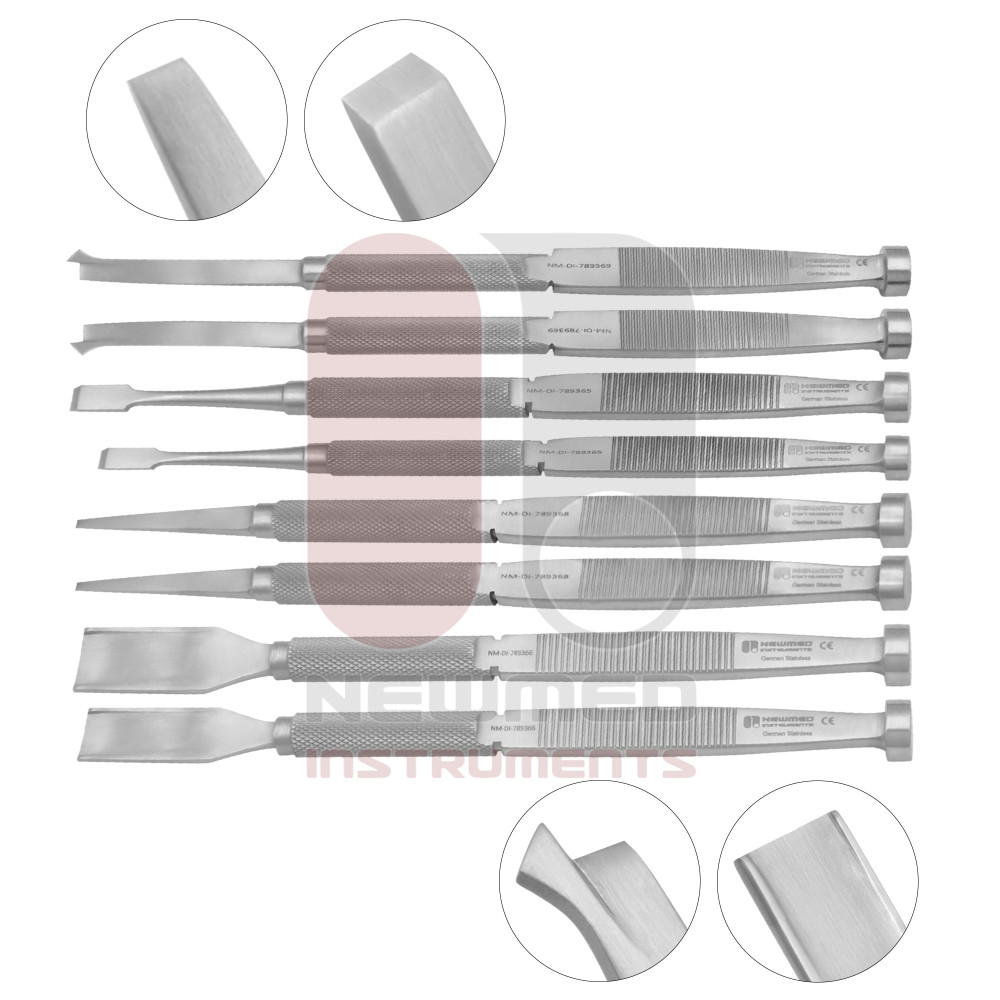 Tebbetts Rhinoplasty Nasal Osteotomes Set of 8 Pcs