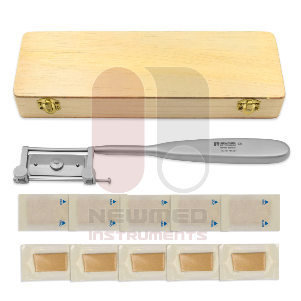 Silbernes Dermatom-Hauttransplantationsmesser