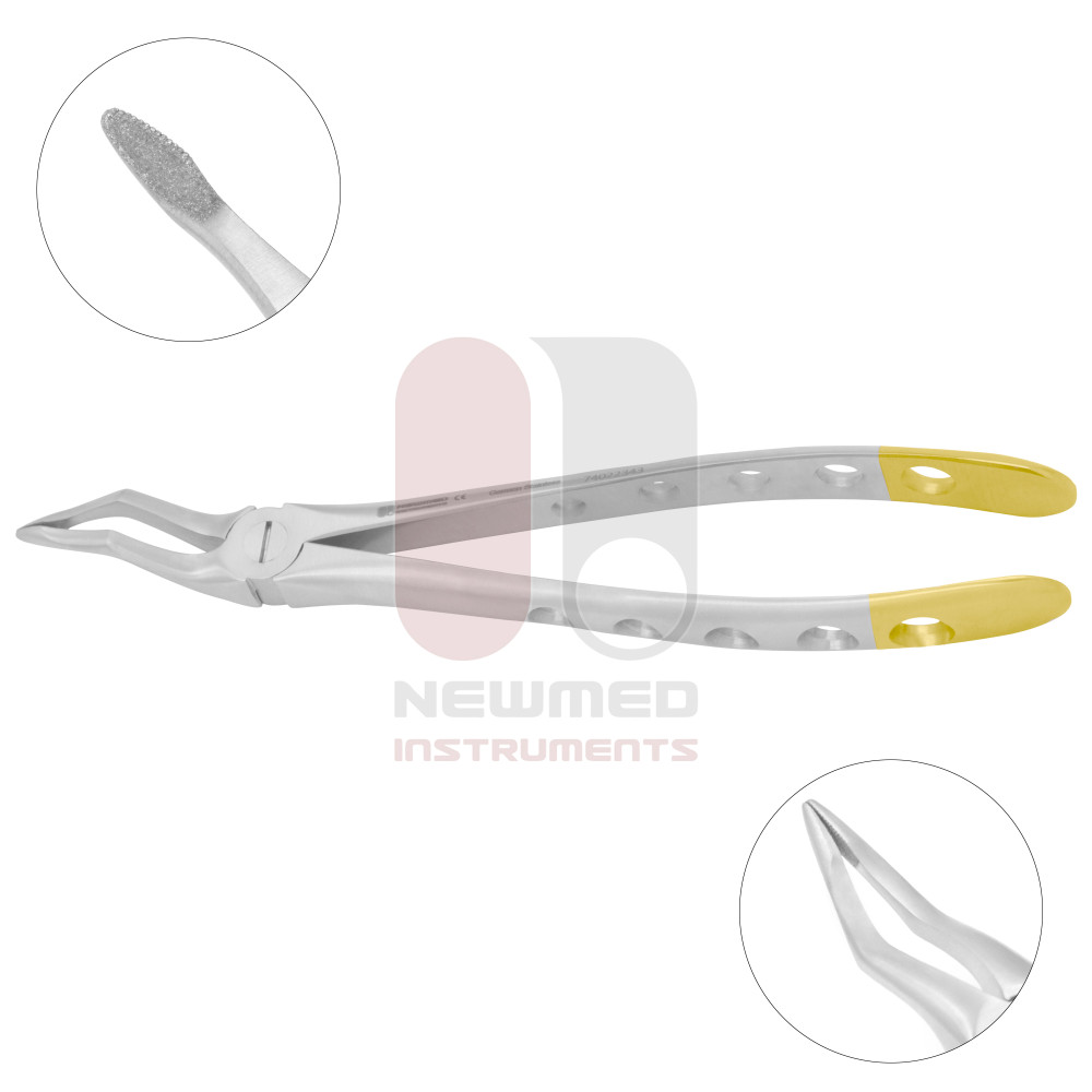 Upper Root Dental Forceps Bayonet Standard Tip-Diamond