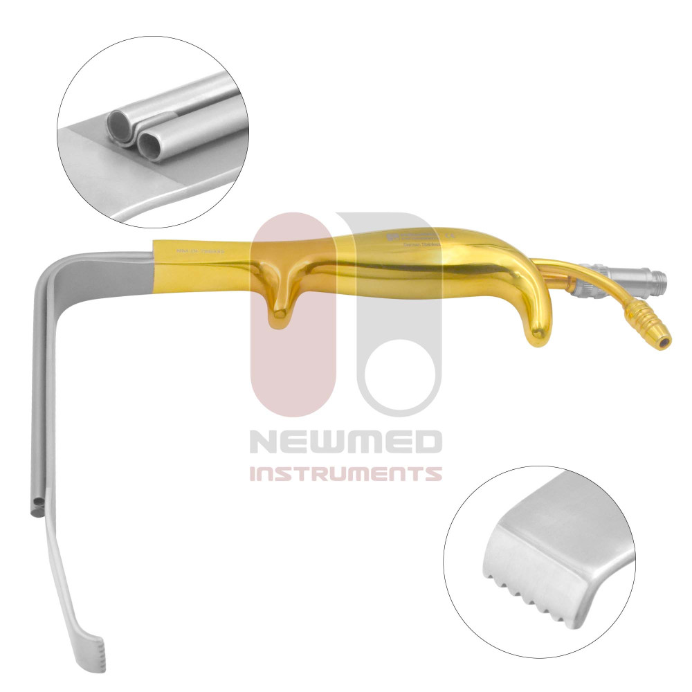 Tebbetts Fiber Optic Lighted Breast Retractor With Suction