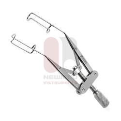 Liebermann Augenspreizer, quadratische geschlossene Klinge, 15 mm