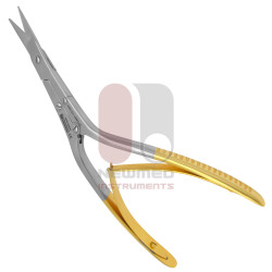 Caplan 鼻中隔鋏、鋸歯状、角度付き（タングステンカーバイド）