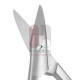 Cottle Septum Scissors, angled handles, serrated blades