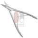 Cottle Septum Scissors, angled handles, serrated blades