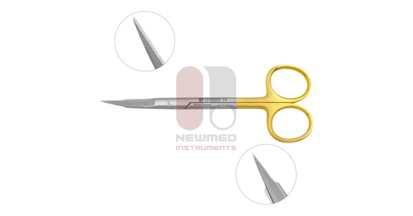 NATRA Goldman Fox Dental Surgical Micro Scissors Straight Tip 13cm Germany