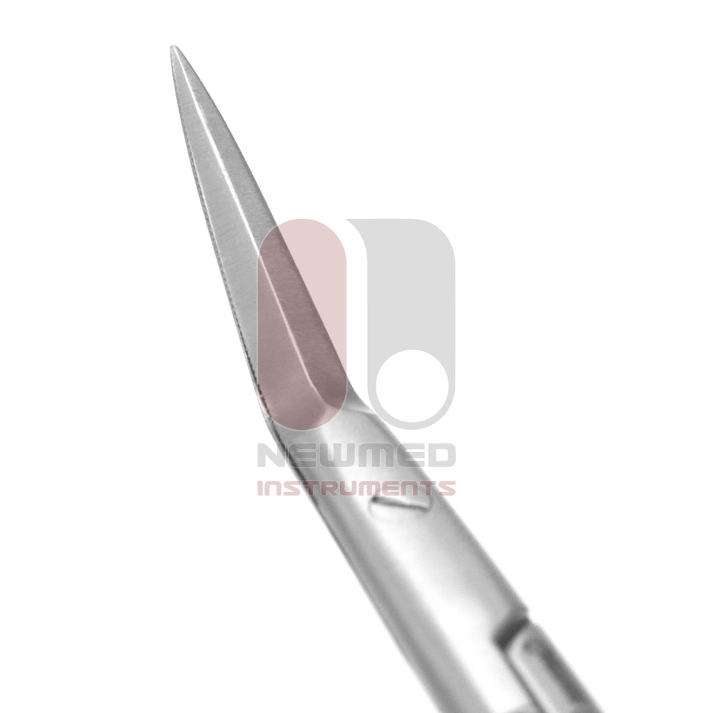 Gunter Nasal Double-Beveled Scissors, Angled - Serrated SuperCut