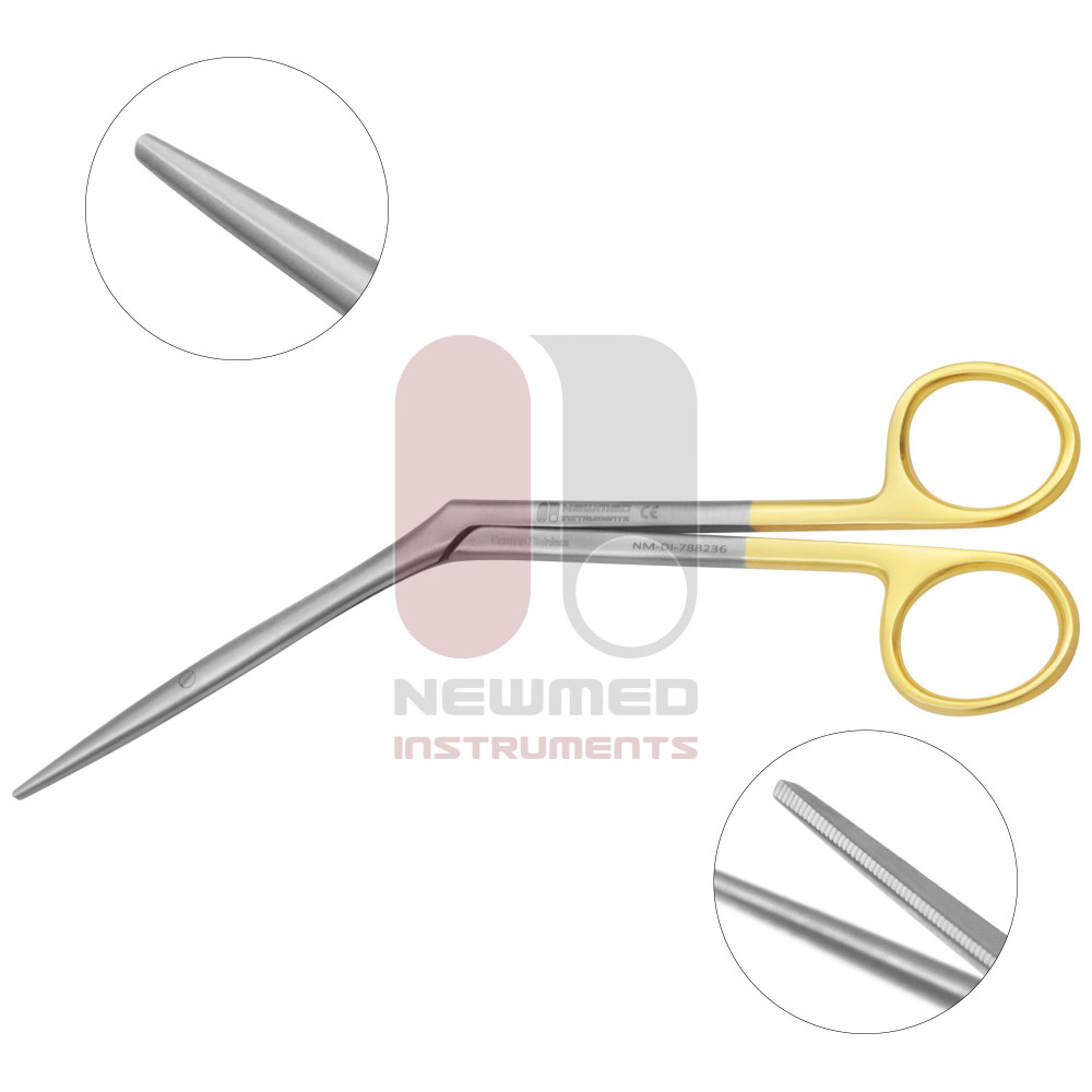 Heymann Nasal Scissors Delicate blunt - Serrated Supercut