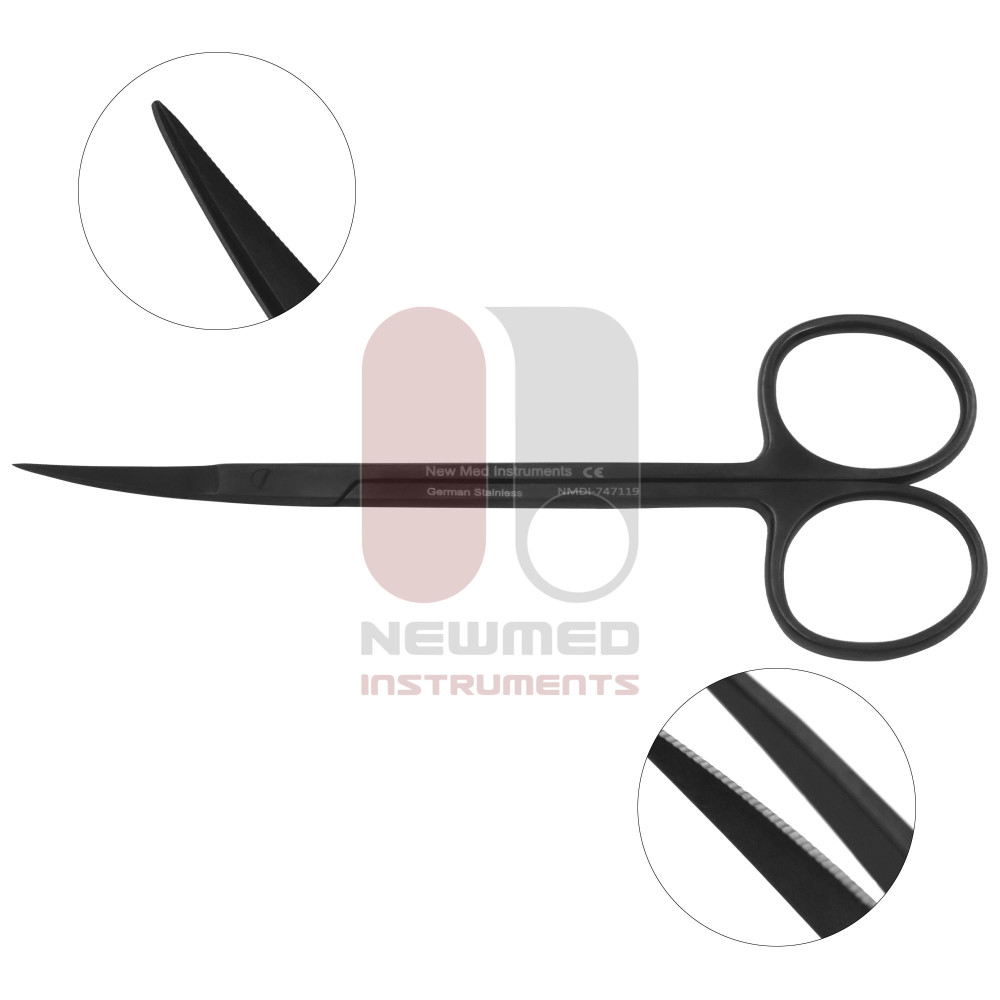 Iris Scissors - Tungsten Carbide Blades with Ceramic Coating