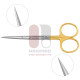 Iris Scissors Fine Tips, Serrated - Tungsten Carbide