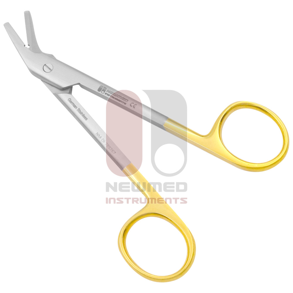 Suture-Wire Scissors - Angled, Serrated (Tungsten Carbide) Suture-Wire Scissors - Angled, Serrated (Tungsten Carbide)