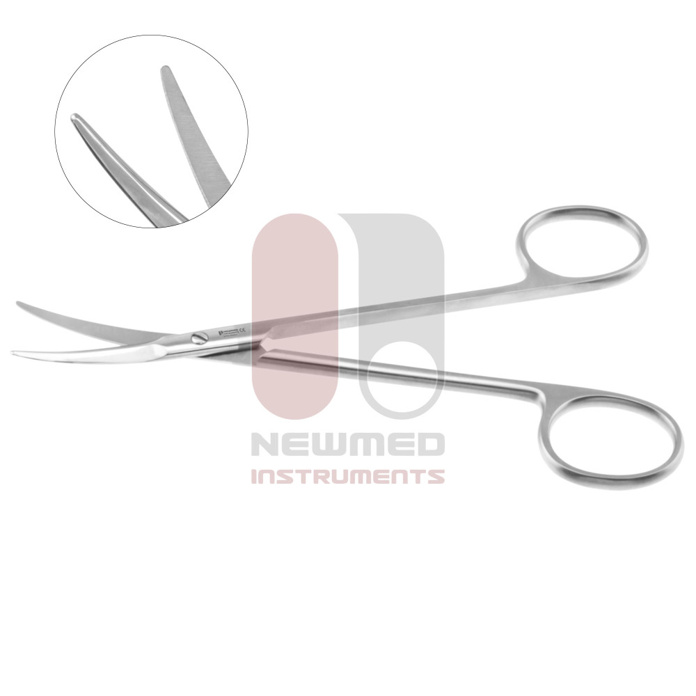 Goldman Nasal Scissors - Saber Back, Semi-sharp outer edges, curved Goldman Nasal Scissors - Saber Back, Semi-sharp outer edges, curved