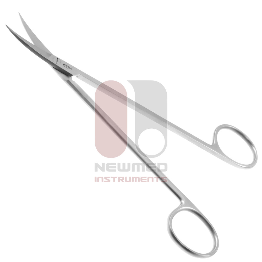Kelly Dissecting Scissors, Curved - Serrated Tungsten Carbide